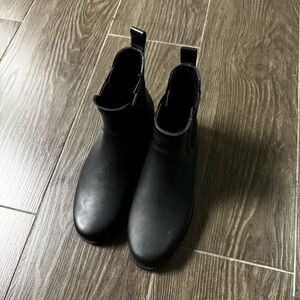 J.Crew Factory - Black Chelsea Rain Boots - Women's